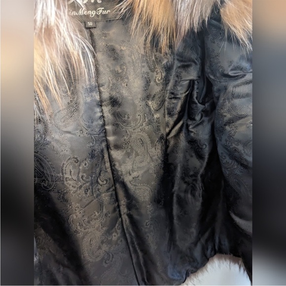 Saks Fifth Avenue Teddy Jacket in Brown and Black Plush Fur - Picture 5 of 6